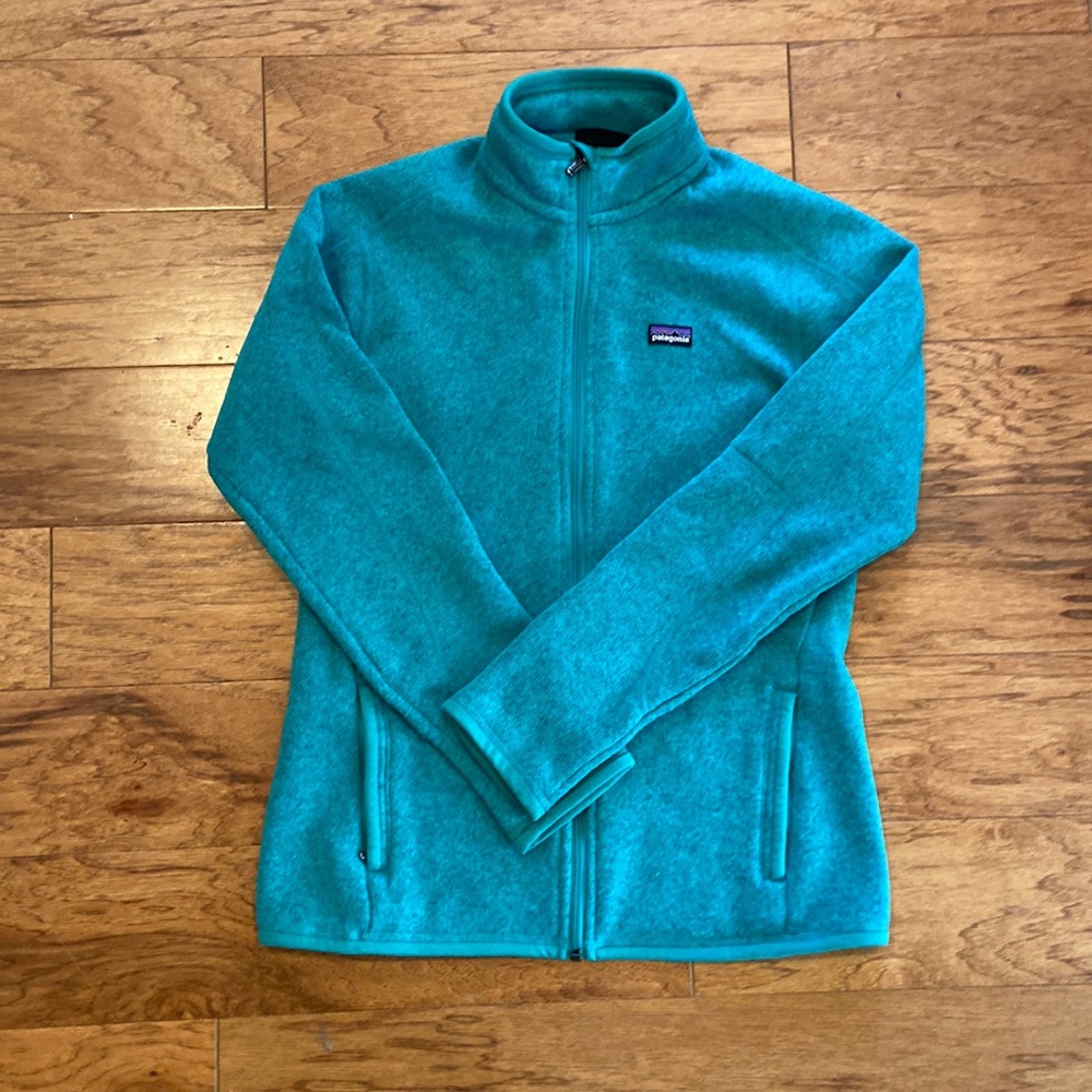 Teal Patagonia Better Sweater Full Zip
